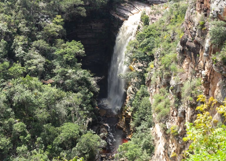 cachoeira do mosquito vista de cima