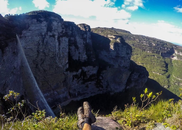 mirante da cachoeira da fumaça por cima