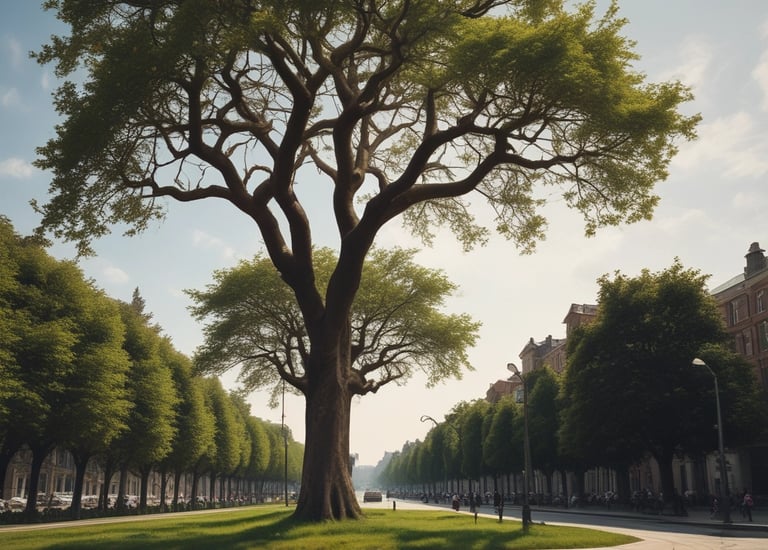 A neon sign with the words 'healthy FOOD' is illuminated against a dark background. The sign is partially obscured by an awning above it. In the foreground, part of a green plant is visible.