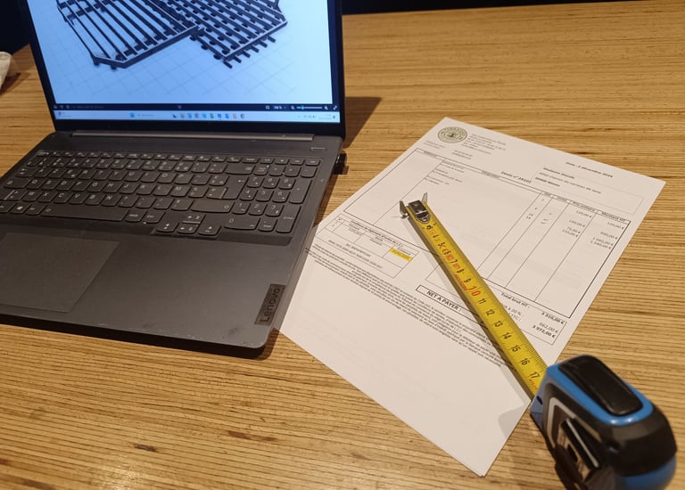 devis conception de terrasse bois sur ordinateur