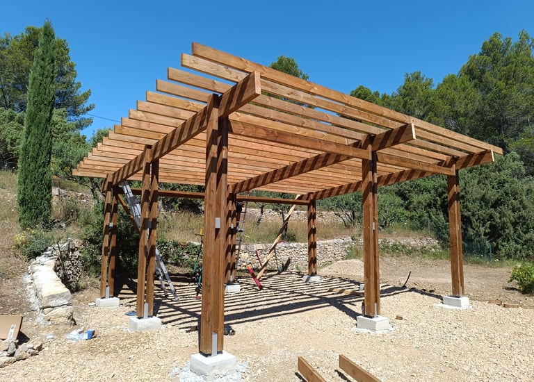 pergola bois en pin traité classe IV