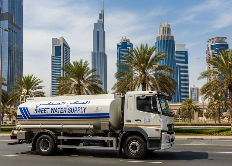 sweet water tanker supply in al barsha