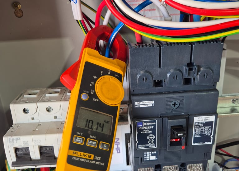 electrical fault finding using clamp meter