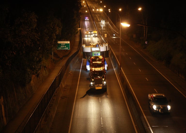 Transport of main drive for Legacy Way