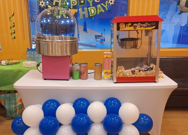 popcorn machine cotton candy machine