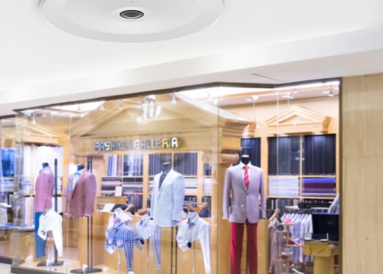 AI-Powerd Surveillance Camera Monitoring Retail Sales Floor