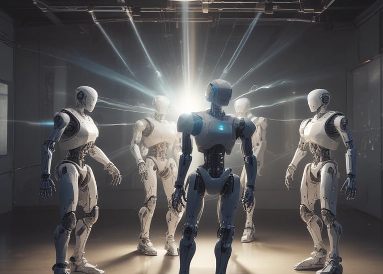 Creative AI-generated artwork blending music and images.