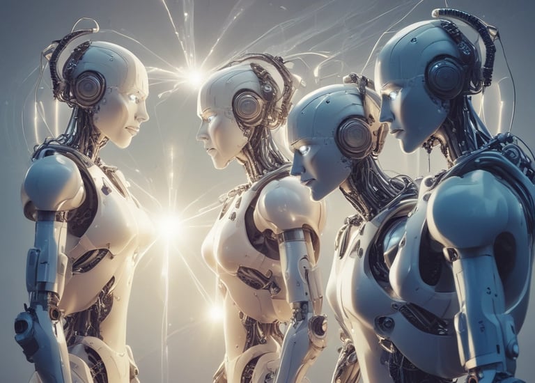 Students collaborating on an AI coding project using laptops and notes.