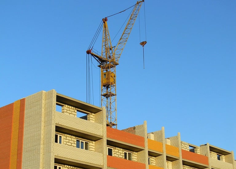 Construction of a block of flats in durban 