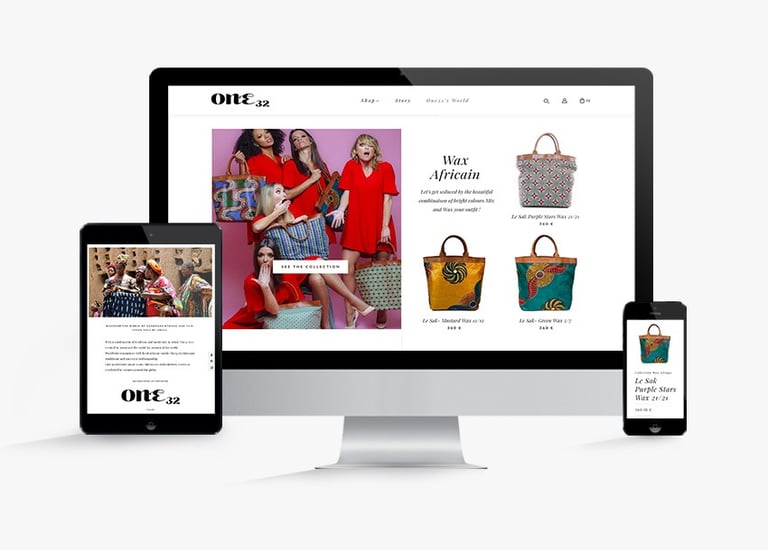 une capture d'écran d'ordinateur affichant une page de site web e-commerce pour la création d'un sit
