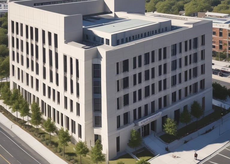 Quantity takeoff of a courthouse by Construction Procurement Systems.