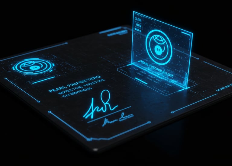 a blue and black electronic device with a blue light