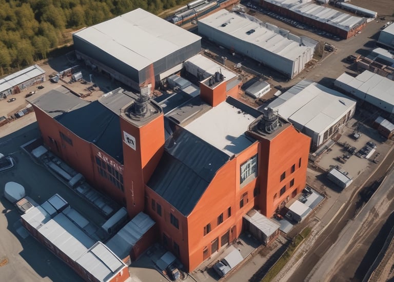 A vast agricultural field with a tractor working on the land. Rows of freshly plowed earth stretch across the horizon, bordered by a line of trees and distant mountains under a partly cloudy sky.