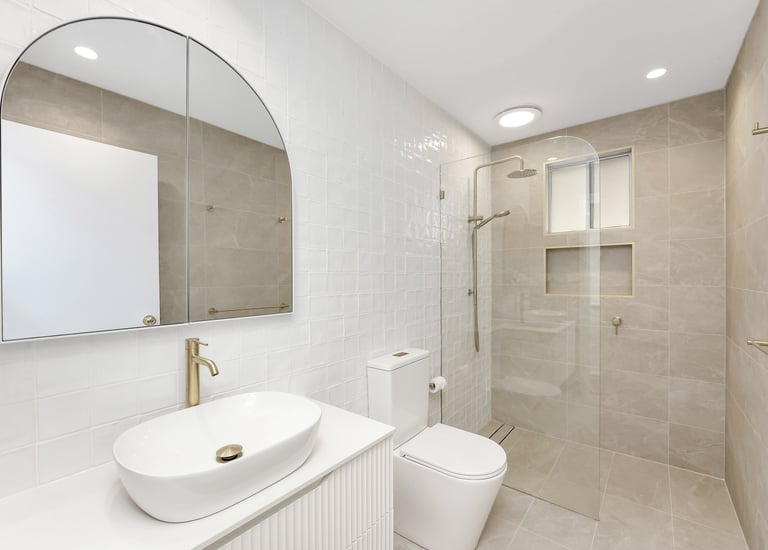 modern white bathroom