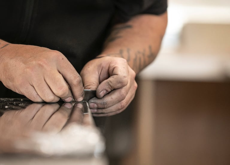 Artisan comptoir en Zinc