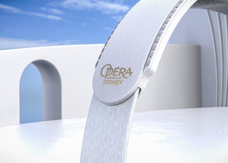 Casque Devialet Opera de Sydney - Gros plan signature