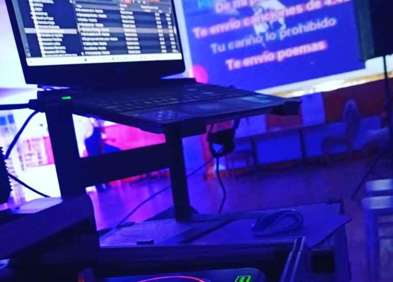 música, fiesta, evento, producción de eventos, estructura truss, atril de iluminación, sonido, dj