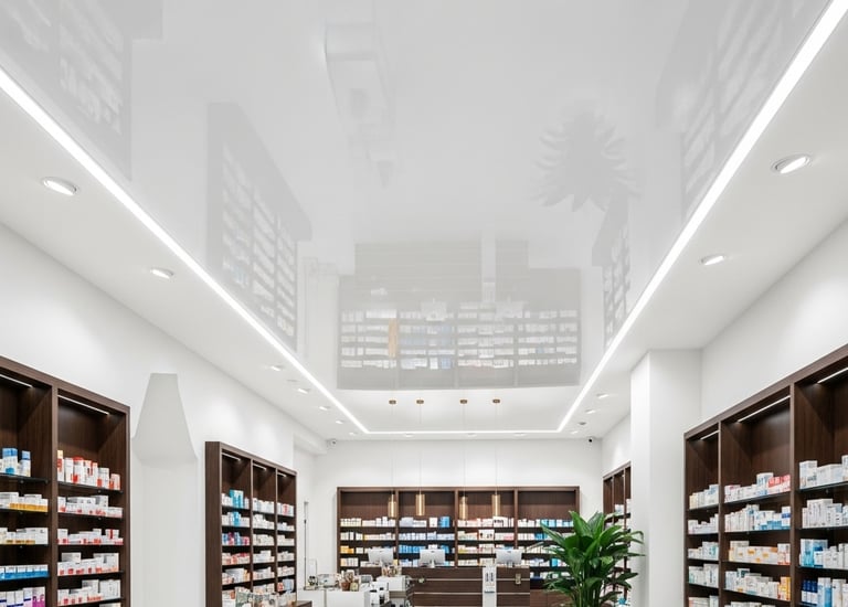 Hochglanz-Spanndecke-Apotheke-Referenzen-Infabe