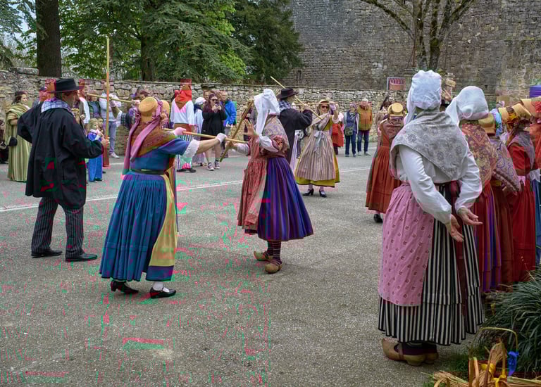 La Bourrrée de l'Aubrac à la fête 2024 de St Félix Lauragais