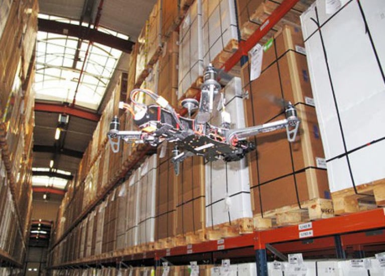 Dron reads by Rfid