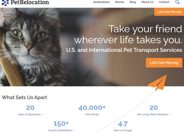 Pet Relocation LLC services