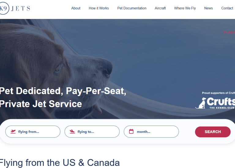 k9 jets pet dedicated private jet service