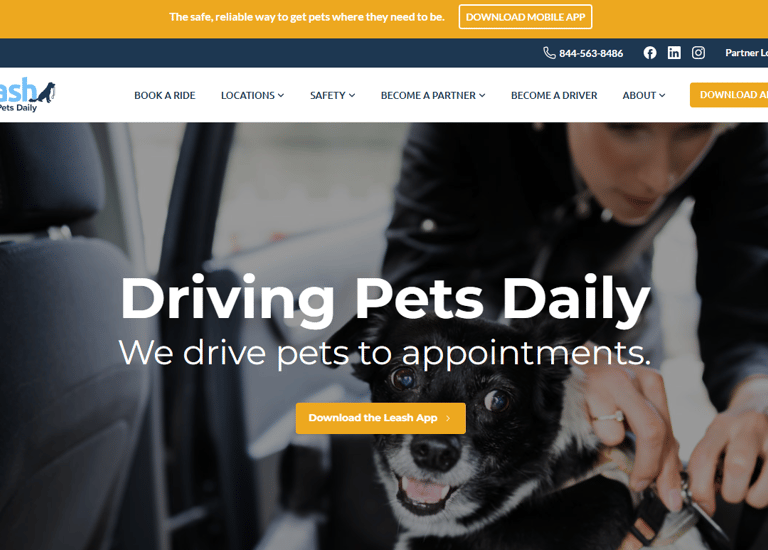 leash ride pet ride service