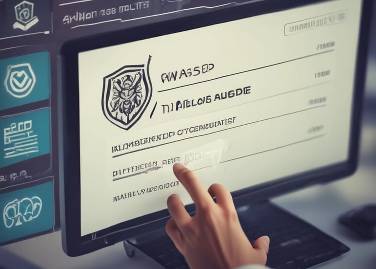 A computer screen displays code written in a text editor. The code is related to web development and includes HTML and JavaScript. The interface shows a dark theme with syntax highlighting, featuring different colors for commands, variables, and elements. Some parts of the screen show filenames and directories on the left.
