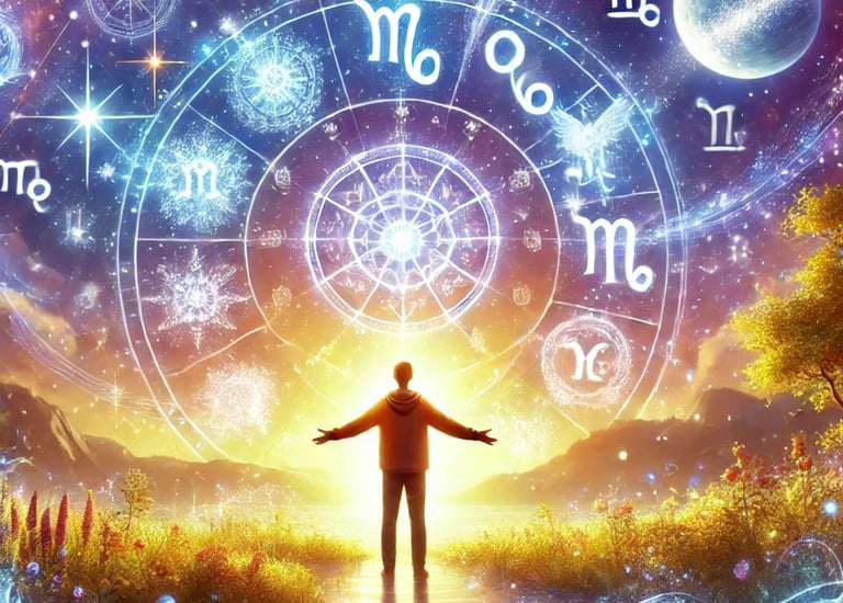a man standing in front of a clock with a zodiac sign thanking prashant srivastava for his help