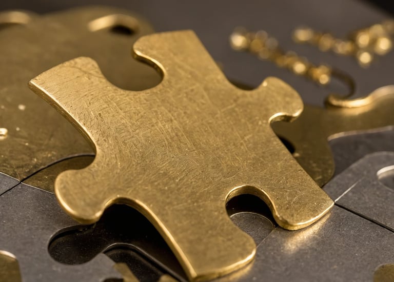 Gold chess piece - success