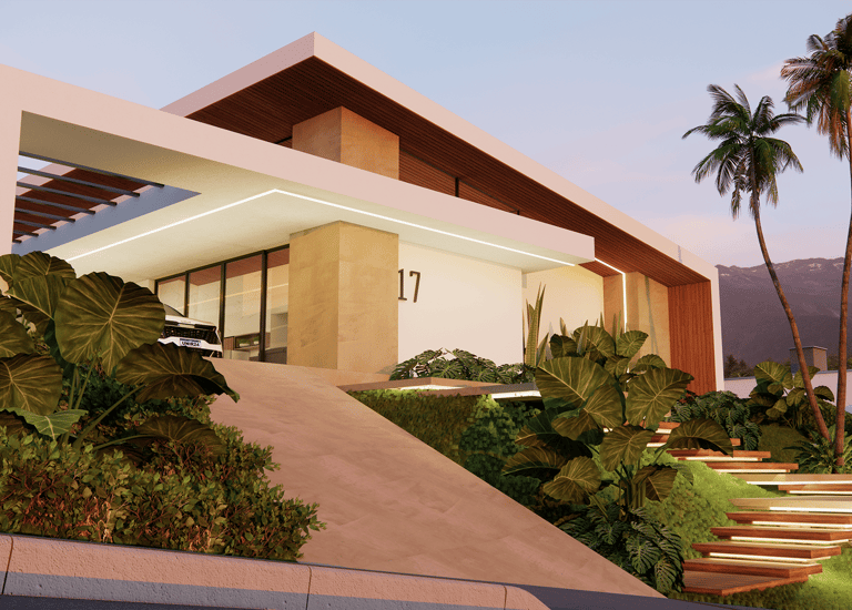 projeto de casa de alto padrão