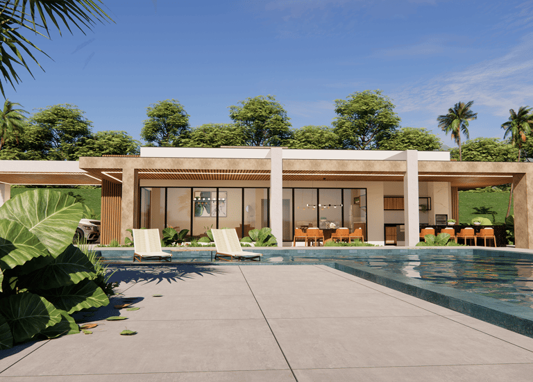 projeto de casa de alto padrão