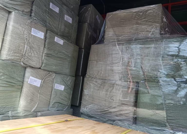 Injection product with carton box, woven bag, protective film. waterproof, moisture-proof, no damage
