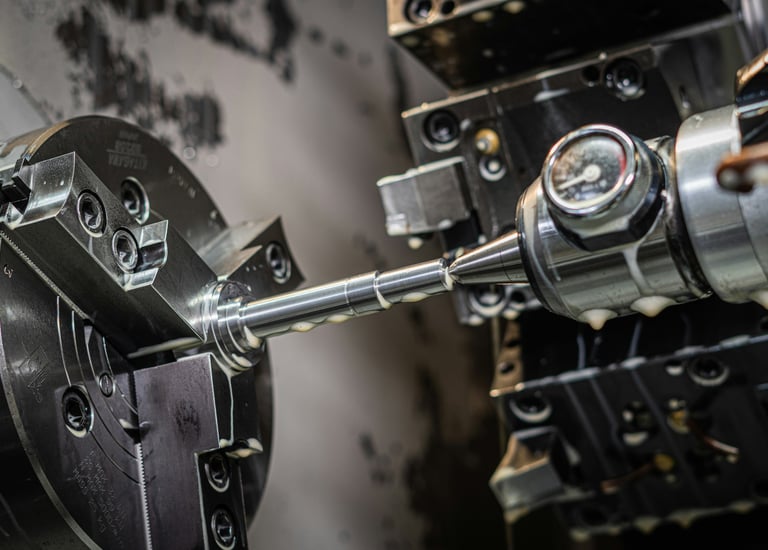 turining process on cnc lathe