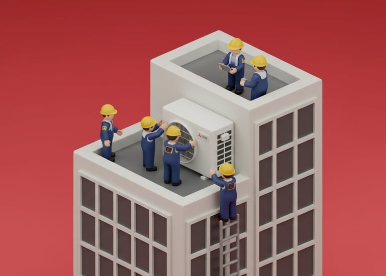 installazione condizionatore mitsubishi