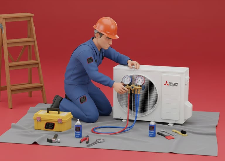 riparazione condizionatore mitsubishi