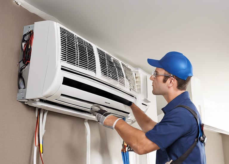 man in orange hard hat holding red plastic bag