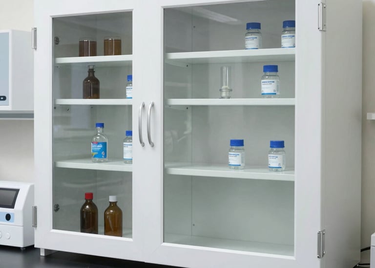 Modern laboratory equipment installed in a clinical setting in Bolivia