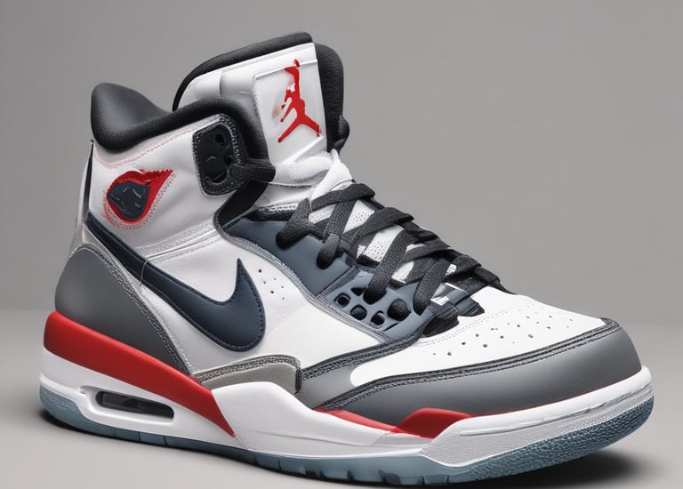 Before and after restoration of sneakers.