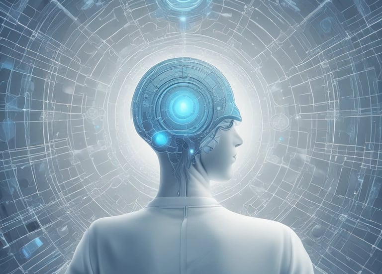 A group of diverse scientists collaborating over quantum mechanics data on screens.