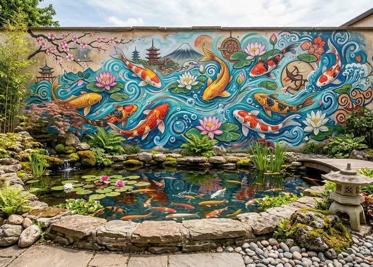 Pembuat kolam koi