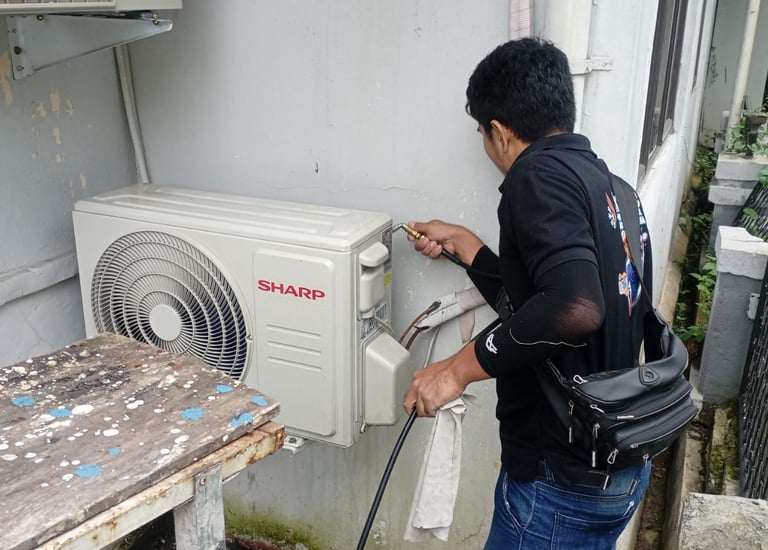  layanan service AC panggilan lengkap untuk rumah, kos, ruko dan kantor di wilayah Sukaraja