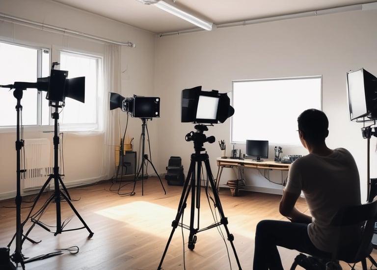 Satisfied client shaking hands with a marketing consultant in a bright office.