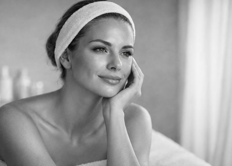 woman at dermatologist office on william mccleary portfolio