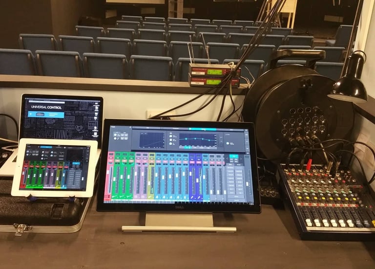 updated tech at a church