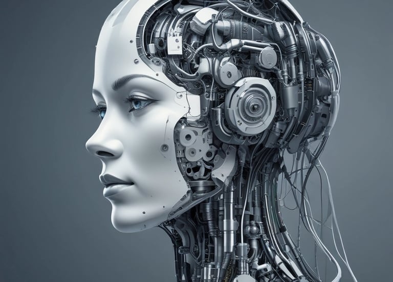 Graphic showing AI algorithms analyzing cybersecurity threats.