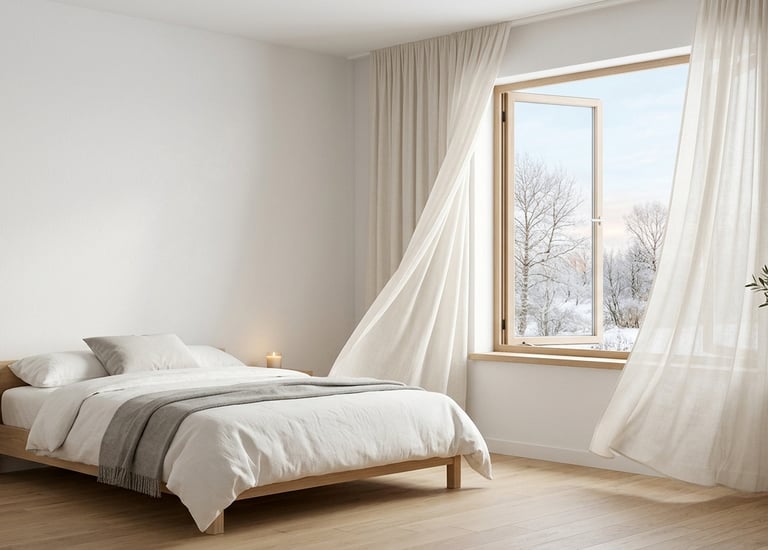 Mantener ventilación constante en un dormitorio para prevenir humedad en la habitación