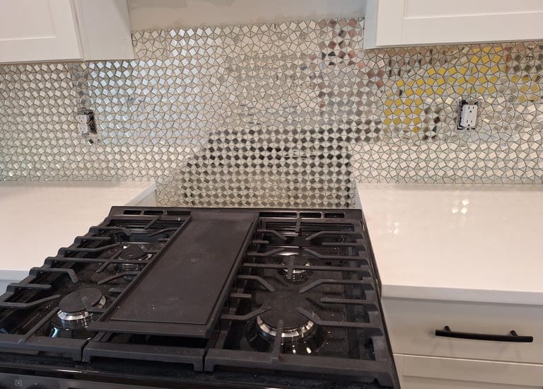 Installation of stoves, countertops, and backsplashes with precision finishes for durable, stylish