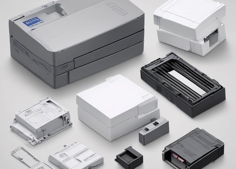 Original replacement parts ready for installation.