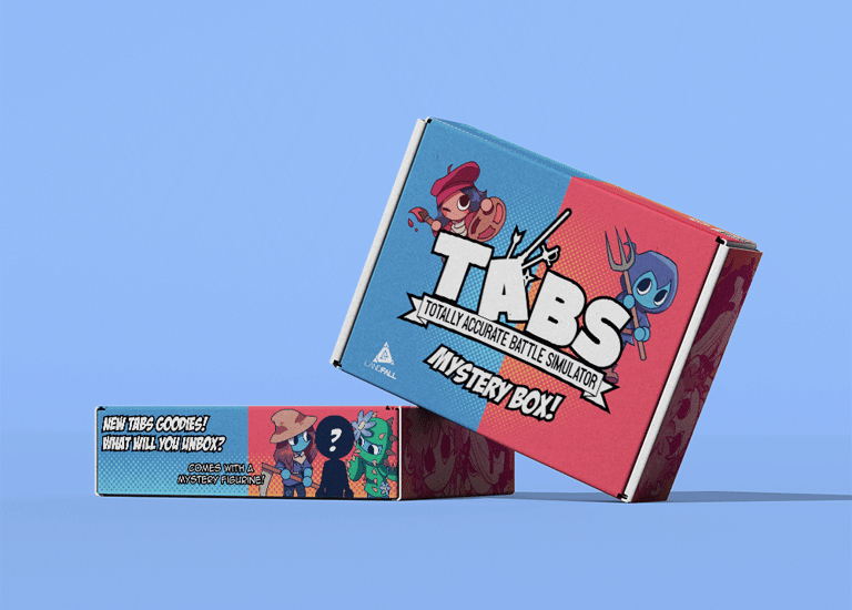 2 packaging boxes for video game mystery box